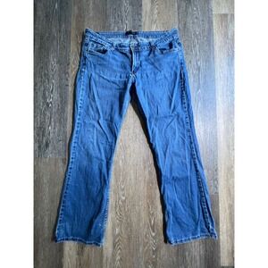 Levi's 524 Too Superlow Jeans Women 17 Medium Blue Good Bootcut Low Rise